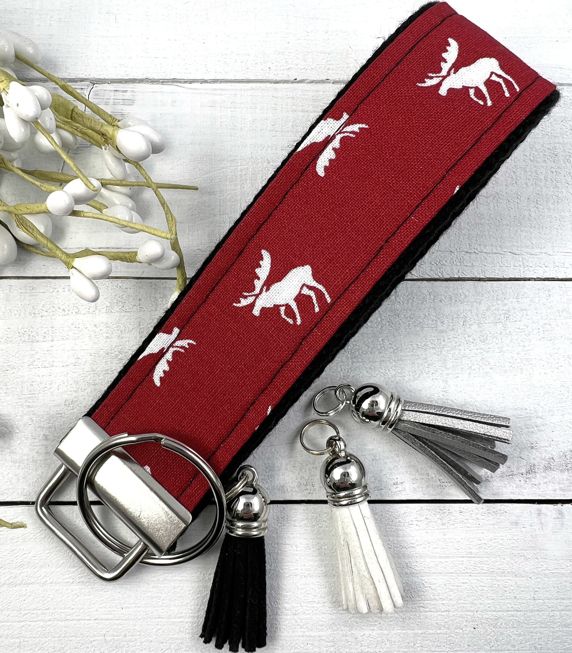 Handmade Moose Keychain, Wristlet Keychain, Moose Gifts, Popular Right Now, Cheer Up Gift, Moving Away Gift, Cousin Gifts, Moose, Wildlife