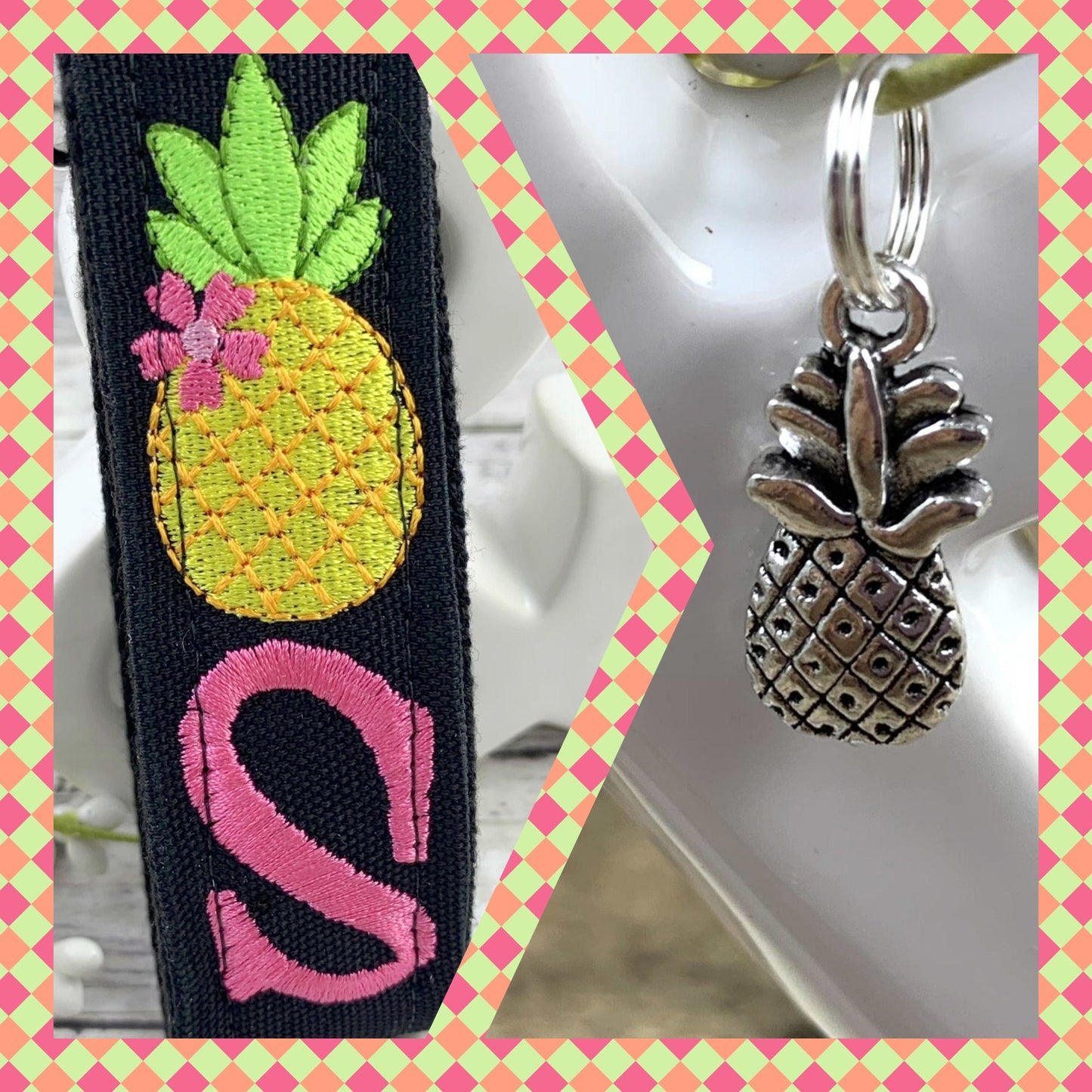 Pineapple Keychain, Pineapple Gifts, Popular Right Now, Coworker Christmas Gift, Monogrammed Keychain, Personalized Gifts, Best Friend Gifts
