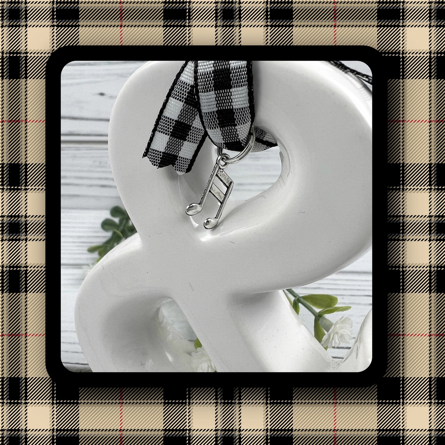 Handmade Music Keychain, Music Gift, Musical Notes, Popular Right Now, Personalized Gift, Music Teacher Gift Personalized Keychain, Musical