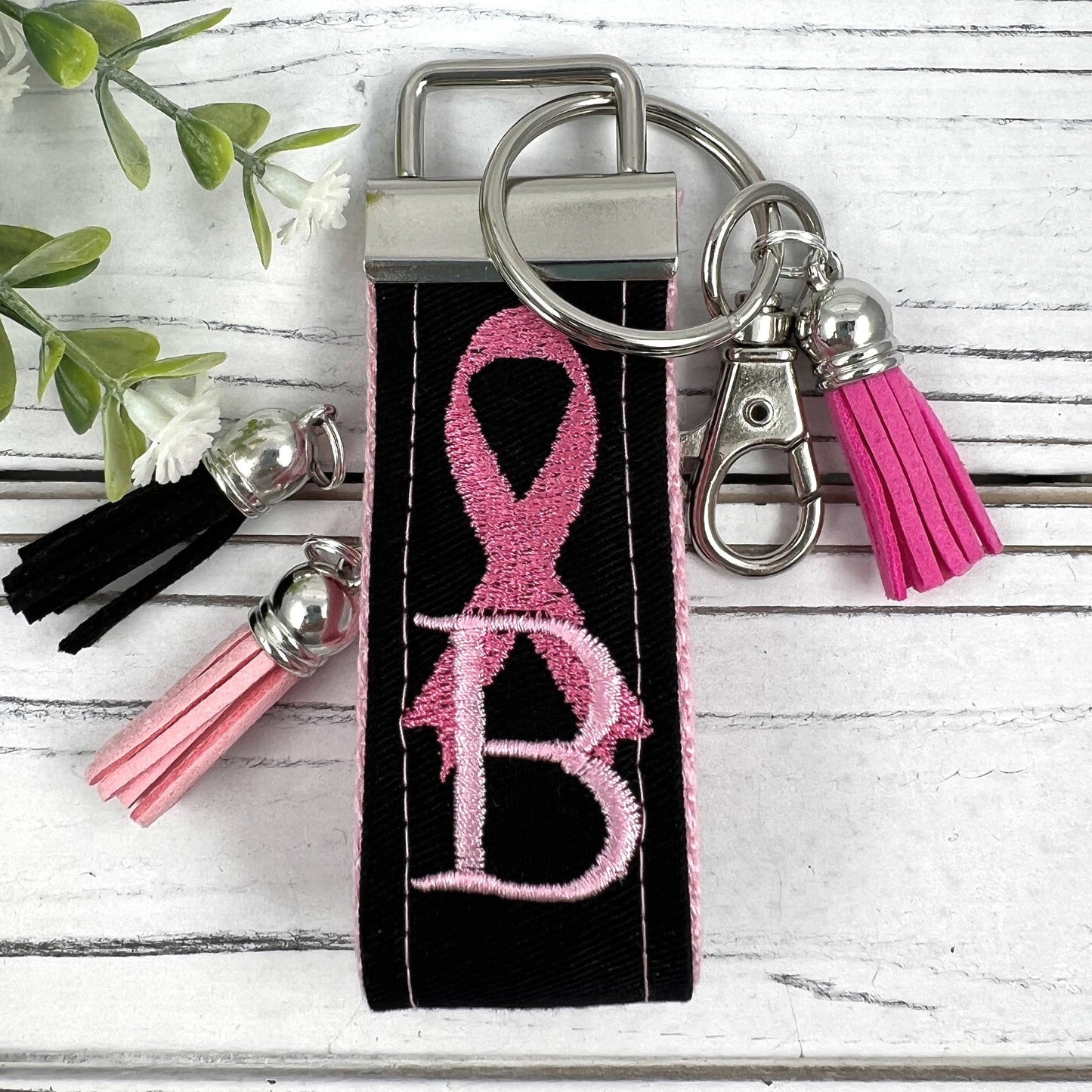 Breast Cancer Keychain, Cancer Gifts, Cancer Ribbon, Cancer Survivor, Cancer Care Package, Breast Cancer Ribbon, Breast Cancer Gifts