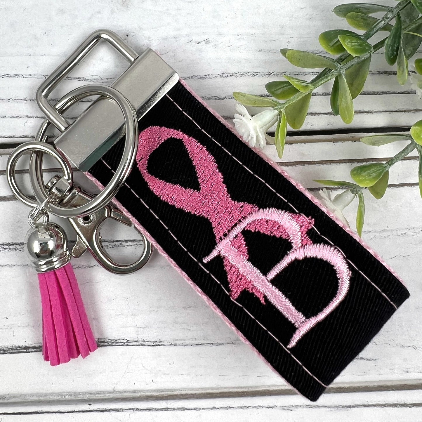 Breast Cancer Keychain, Cancer Gifts, Cancer Ribbon, Cancer Survivor, Cancer Care Package, Breast Cancer Ribbon, Breast Cancer Gifts