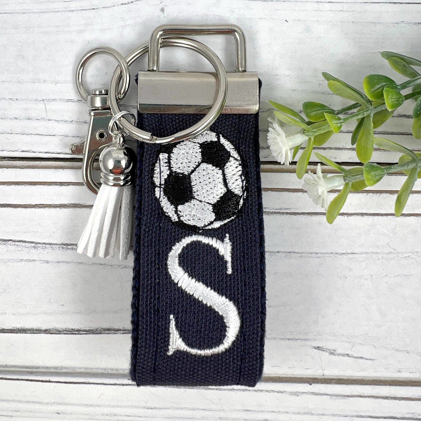 Soccer Keychain, Soccer keychain personalized, Keychain for backpack, soccer ball keychain, Soccer Mom, Senior gifts for soccer, Soccer gift