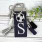Soccer Keychain, Soccer keychain personalized, Keychain for backpack, soccer ball keychain, Soccer Mom, Senior gifts for soccer, Soccer gift