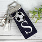 Soccer Keychain, Soccer keychain personalized, Keychain for backpack, soccer ball keychain, Soccer Mom, Senior gifts for soccer, Soccer gift