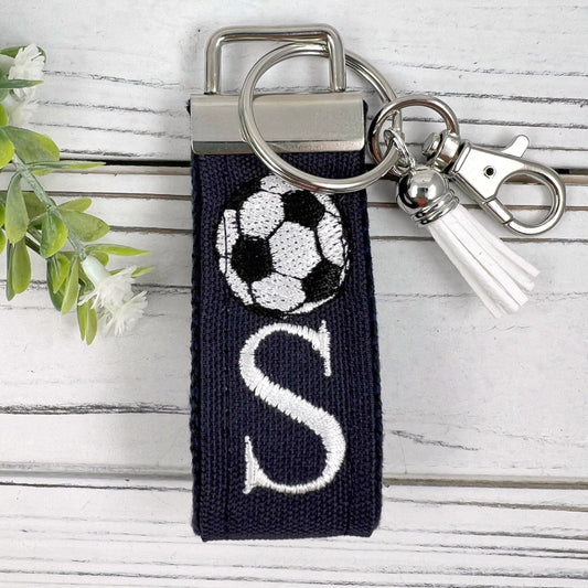 Soccer Keychain, Soccer keychain personalized, Keychain for backpack, soccer ball keychain, Soccer Mom, Senior gifts for soccer, Soccer gift
