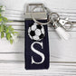 Soccer Keychain, Soccer keychain personalized, Keychain for backpack, soccer ball keychain, Soccer Mom, Senior gifts for soccer, Soccer gift