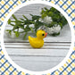 Duck Initial Keychain, Duck Gift, Stress Relief Gift, Preschool Teacher Gift, Duck Baby Shower, Cheer up Gift, Goodbye Friend Gift, Ducks