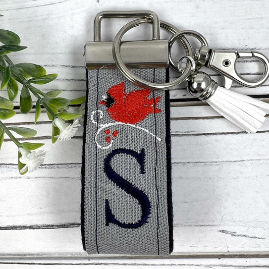 Red Cardinal Keychain, Cardinal Gift, Missing You, Cardinals Appear, Initial Keychain, Cardinal Gifts, Secretary Gift, Christmas Cardinal