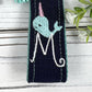 Handmade Narwhal Keychain, Narwhals, Narwhal Party Gift, Customizable Keychain, Personalized Keychain, Narwhal Baby, Tween Gifts Girls