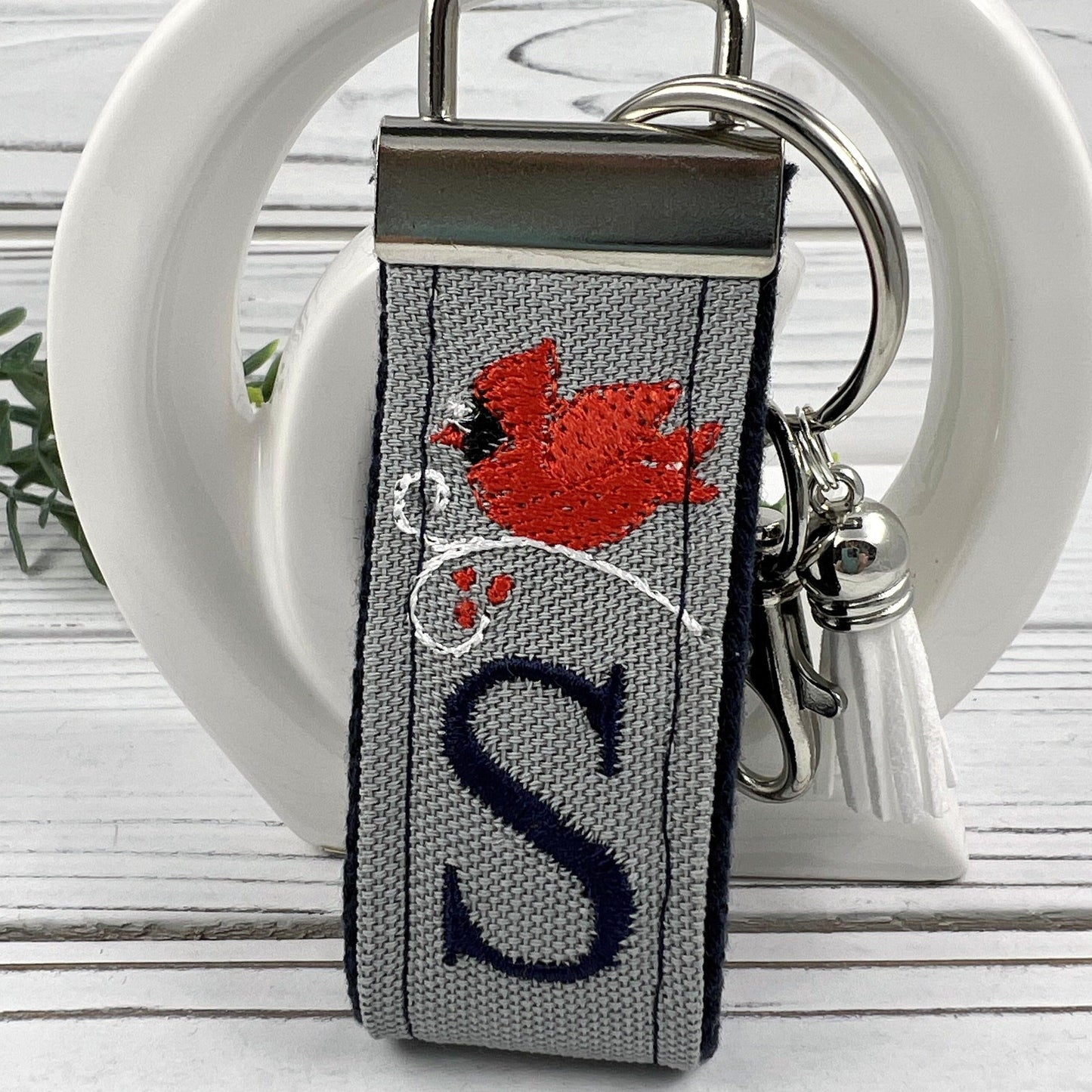Red Cardinal Keychain, Cardinal Gift, Missing You, Cardinals Appear, Initial Keychain, Cardinal Gifts, Secretary Gift, Christmas Cardinal