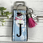 Snowman Keychain, Friend Keychain, Snowflake Keychain, Initial Keychain, Car Keychain, Secretary Gift, Snowman Gifts, Snowmen, Mini Keychain