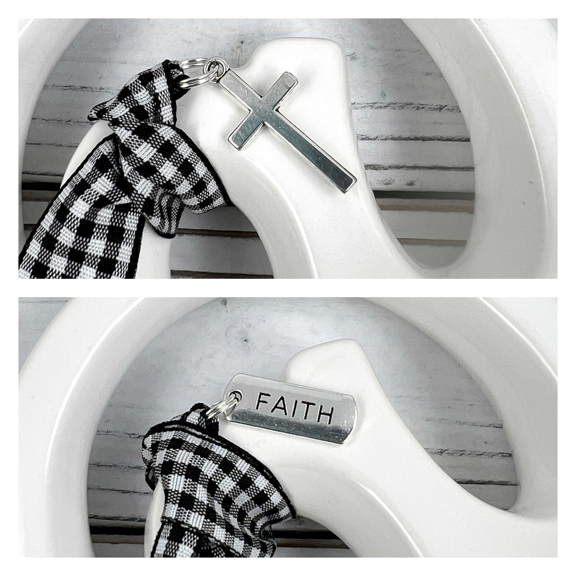 Faith Wristlet Keychain, Wrist Keychain for Her, Key fob Wristlet, Keychain Wristlet, Bracelet Keychain, Inspirational Keychain, Monogram