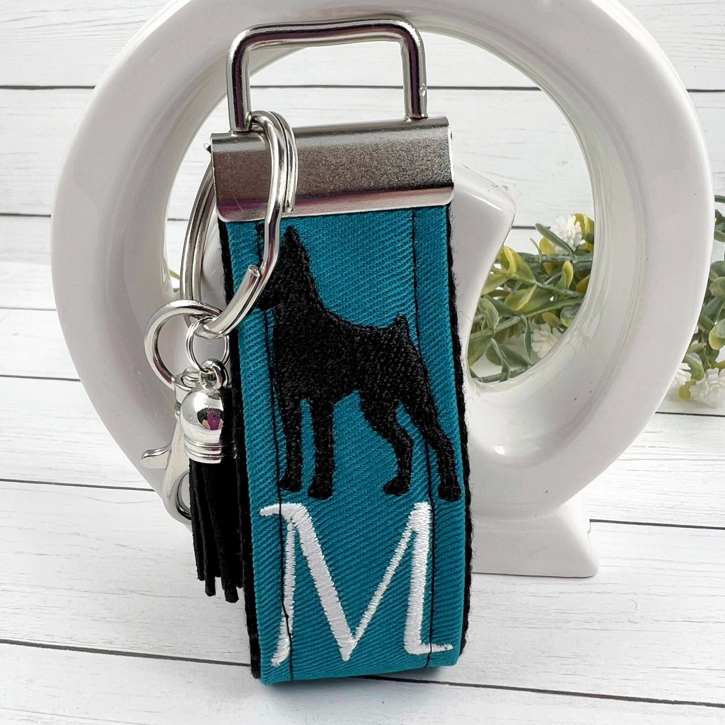 Handmade Miniature Pinscher Keychain, Doberman Gifts, Mini Pinscher, Doberman Pinscher, Personalized Gift, Personalized Keychain, Dog Mom