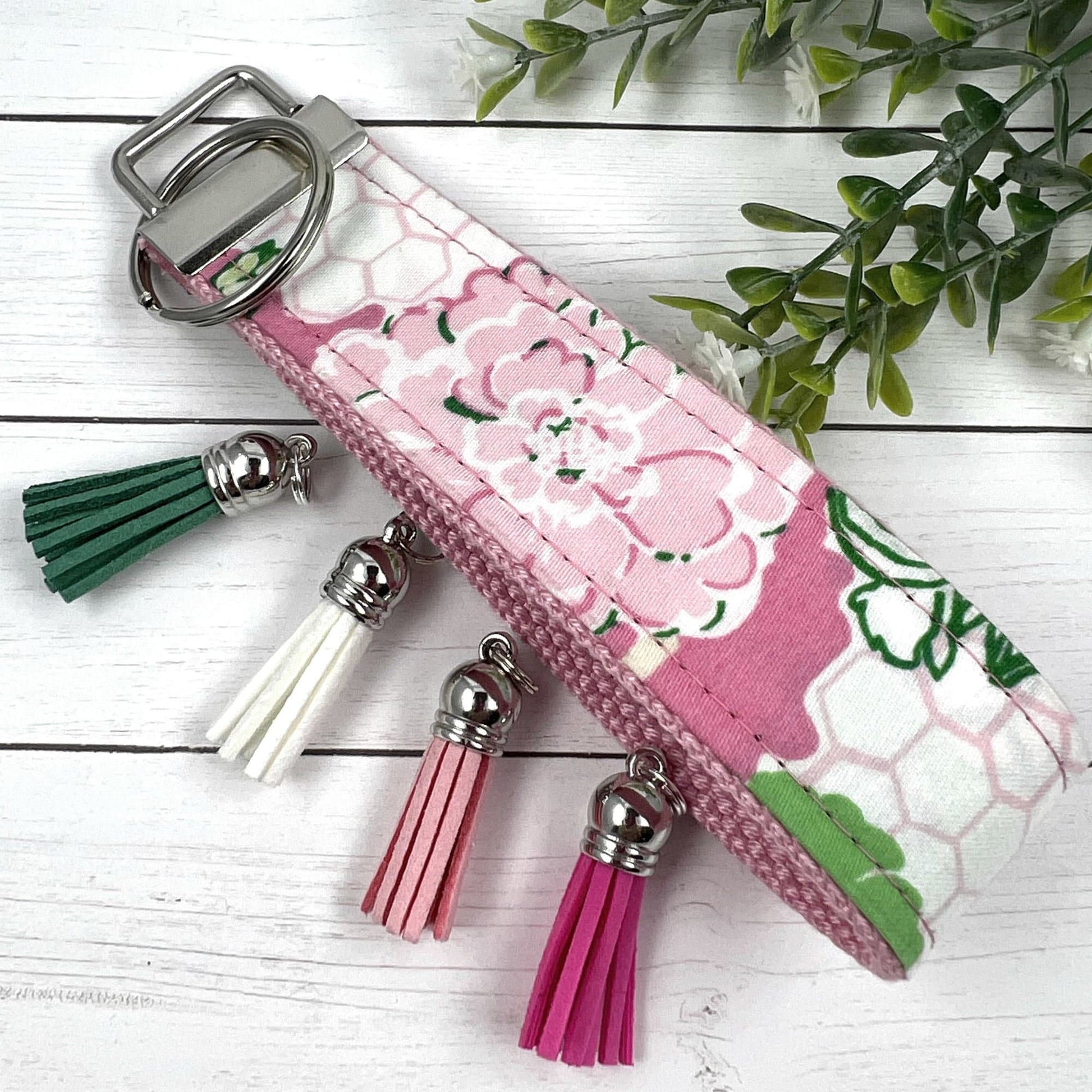 Vera Bradley Key Fob Floral Fabric Keychain Gift For Women