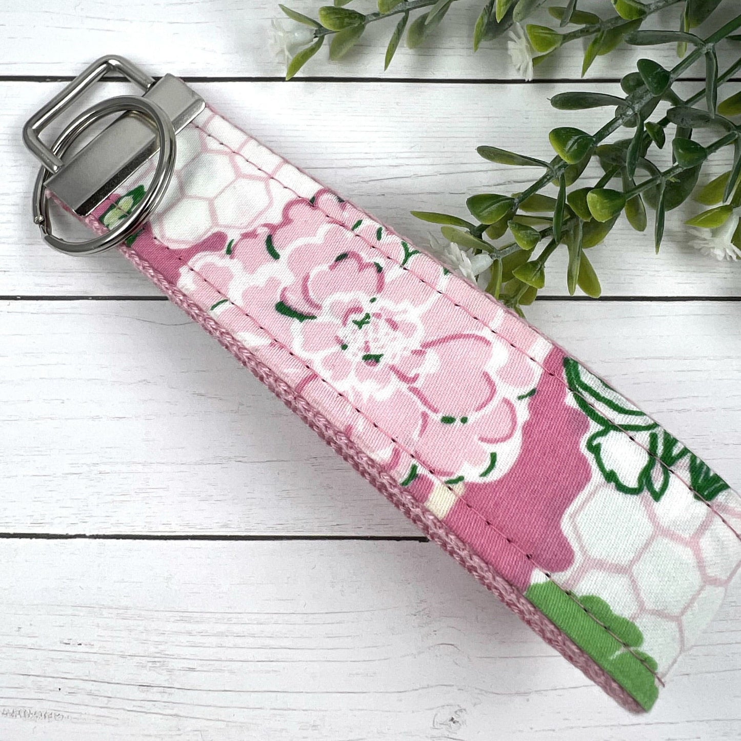 Vera Bradley Key Fob Floral Fabric Keychain Gift For Women
