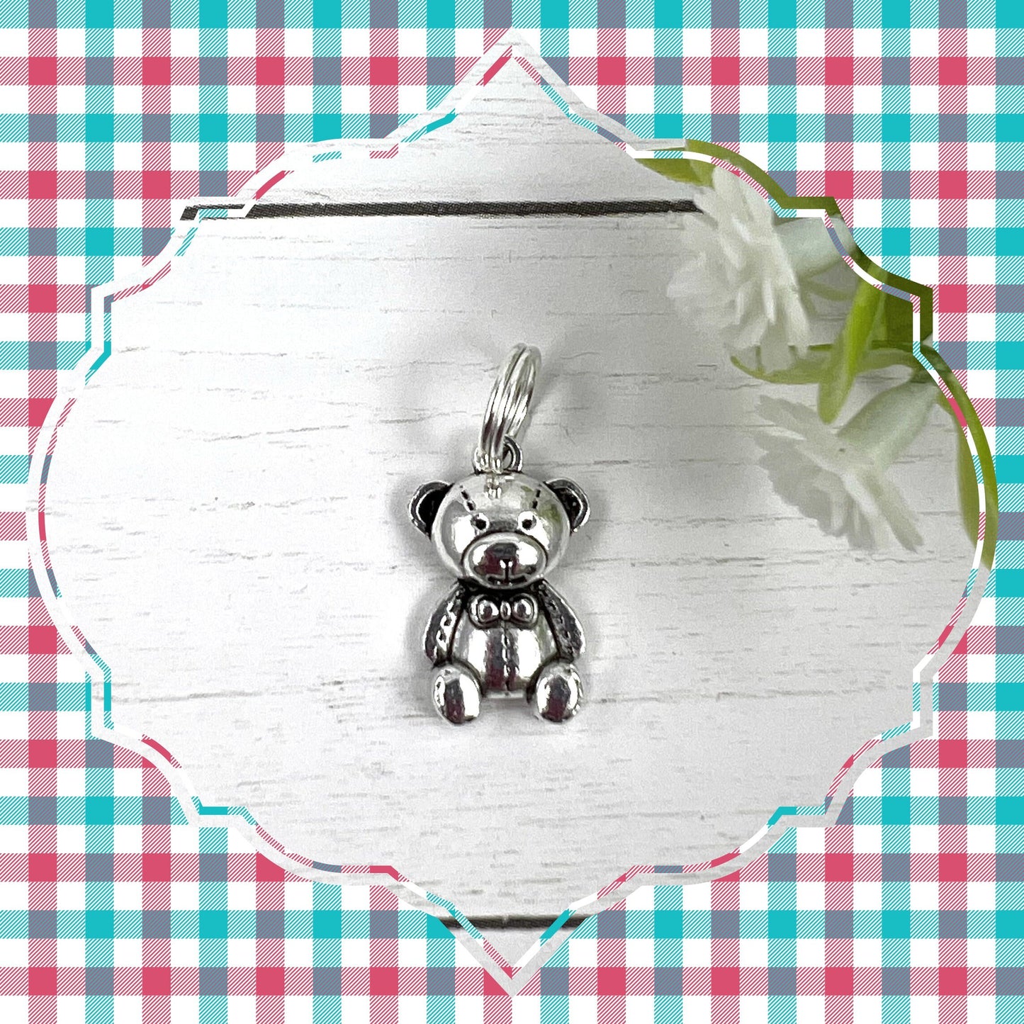 Handmade Teddy Bear Keychain, Teddy Bear Baby Shower, Teddy Bear Gift Bag, Teddy Bear Gifts, Personalized Teddy Bear Keychain, Luggage Tag