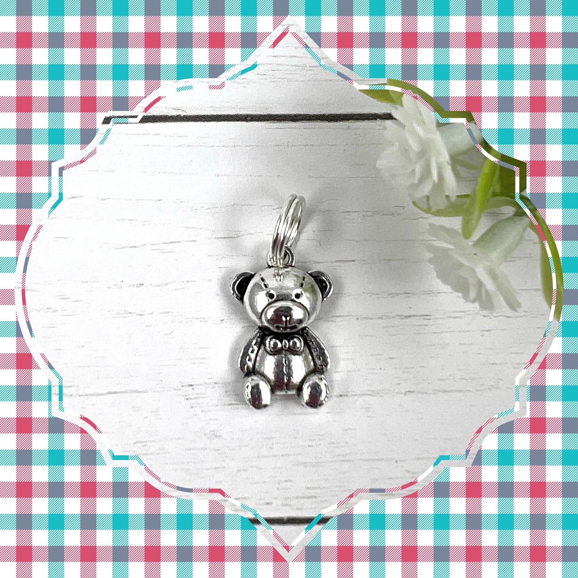 Handmade Teddy Bear Keychain, Teddy Bear Baby Shower, Teddy Bear Gift Bag, Teddy Bear Gifts, Personalized Teddy Bear Keychain, Luggage Tag
