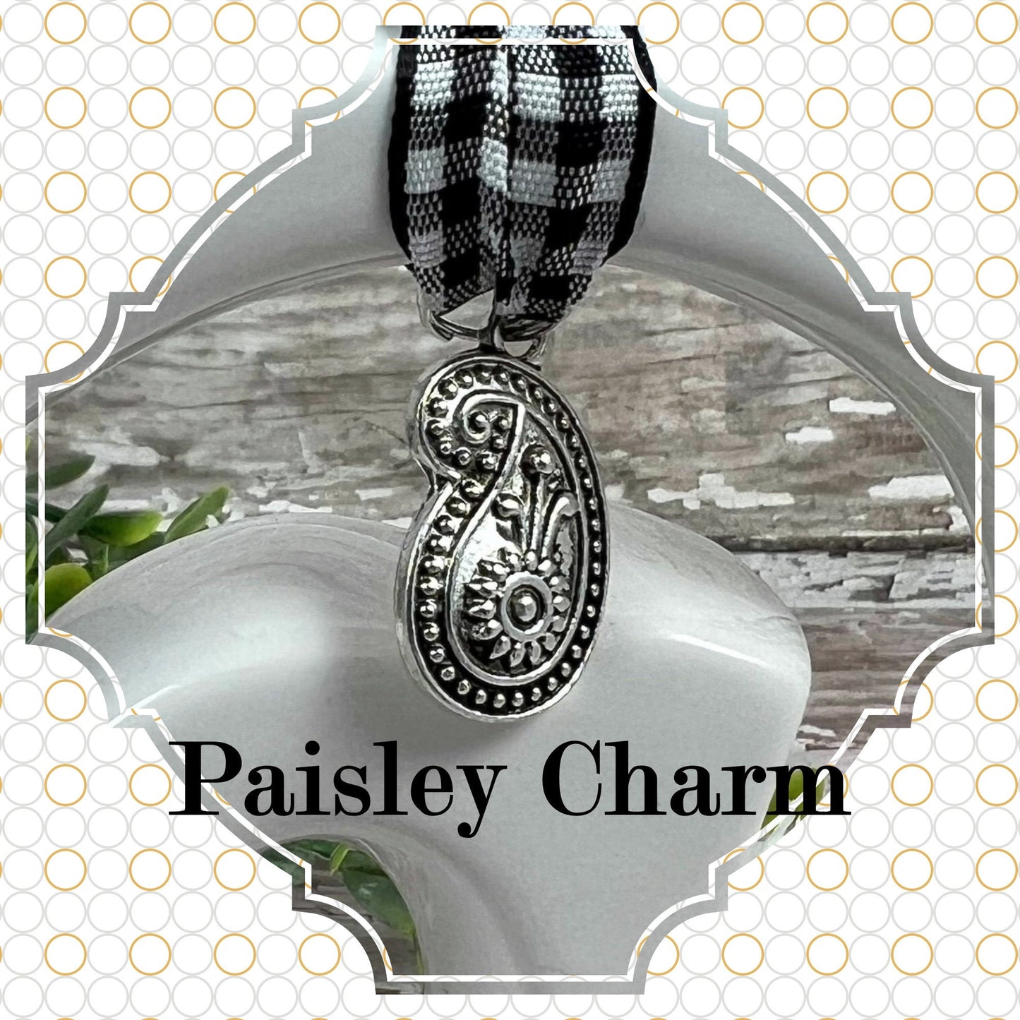 Paisley Wristlet Keychain Key Fob