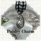 Paisley Wristlet Keychain Key Fob
