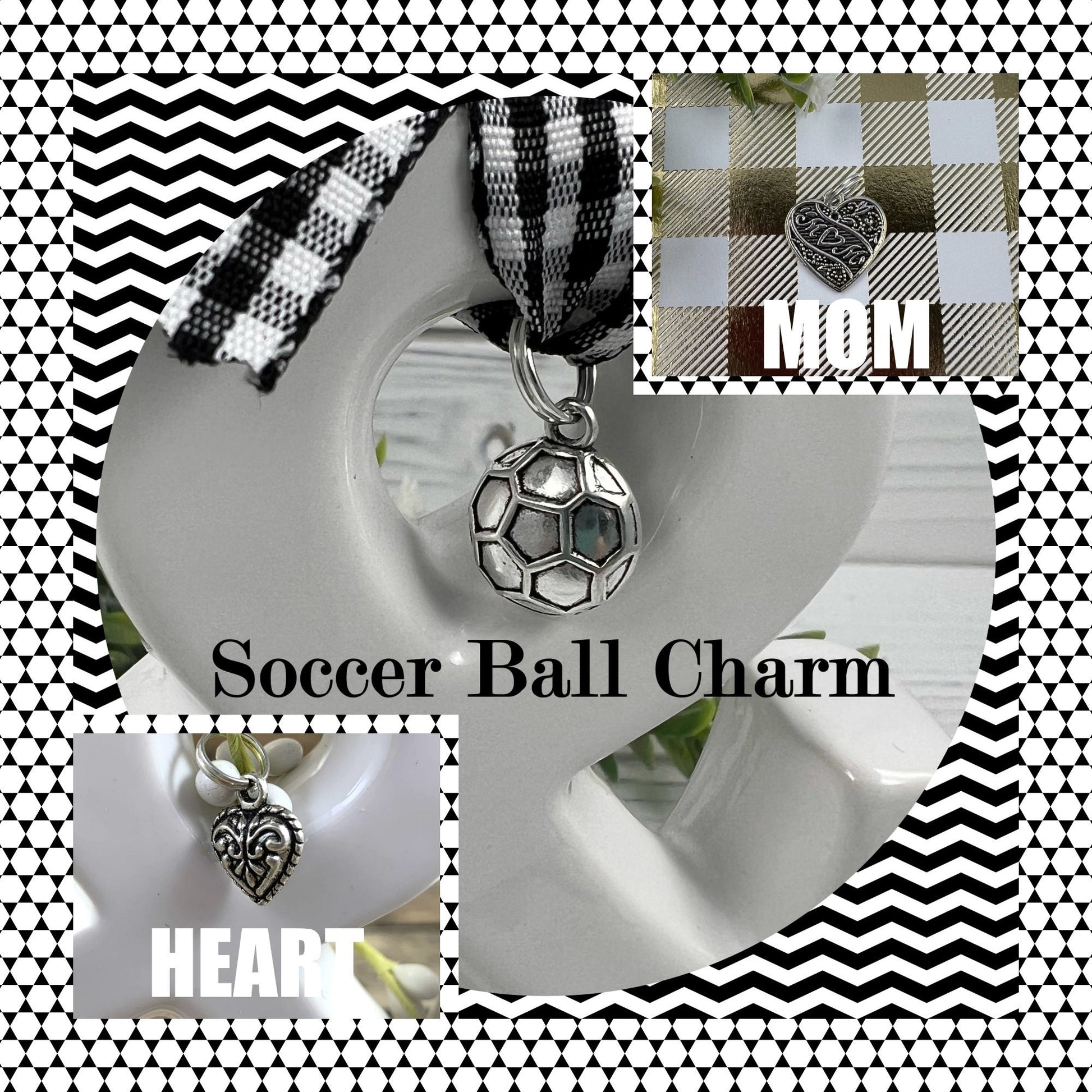 Mini Key Fob, Keychain for Women, Ideal as a Purse Keychain , Backpack Keychain, Soccer Mom, Stocking Stuffer