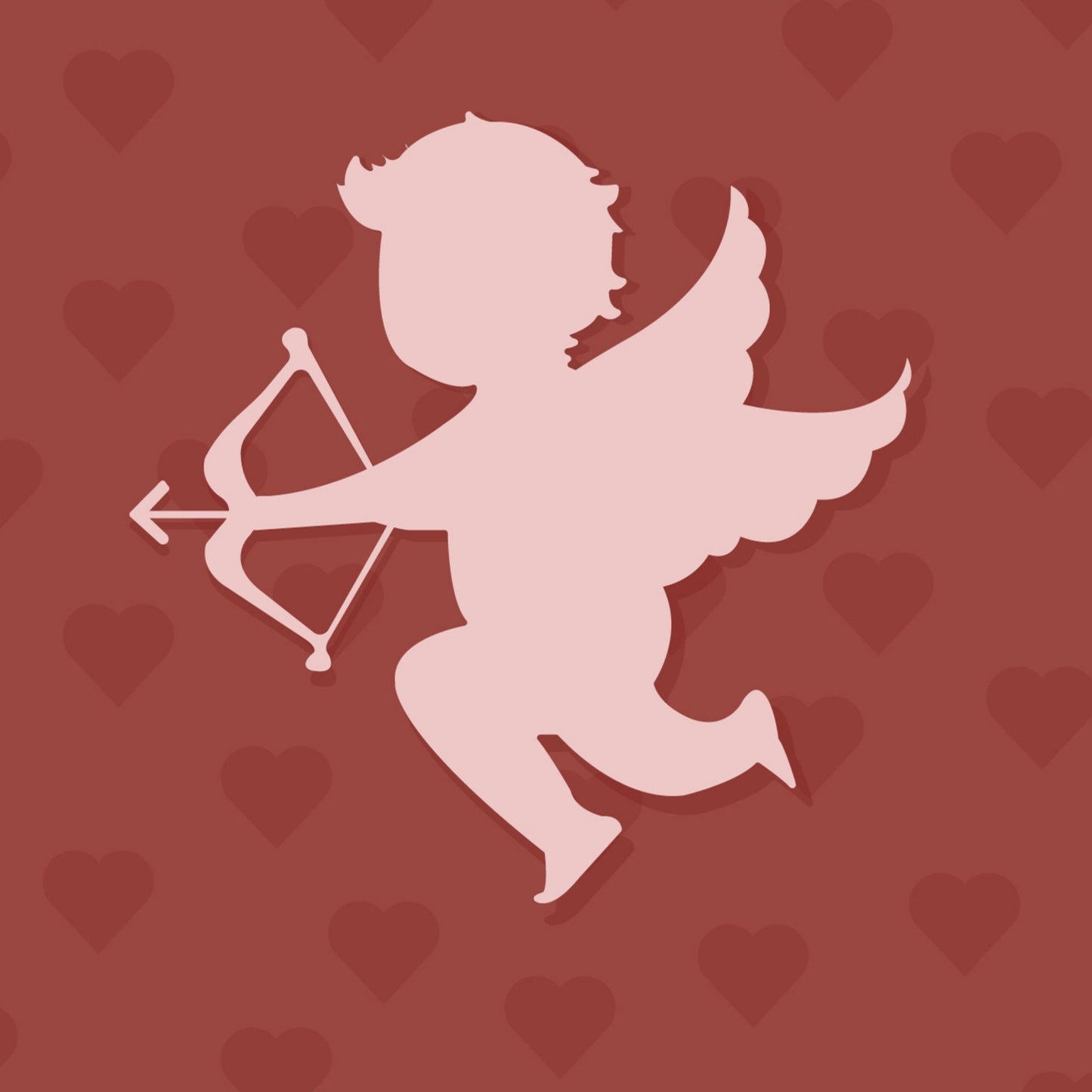 Cute Cupid Keychain, Embroidered keychain, Cupid's Arrow, Initial Keychain, Letter Keychain, Valentine's Day Gift, Personalized Gift for Her