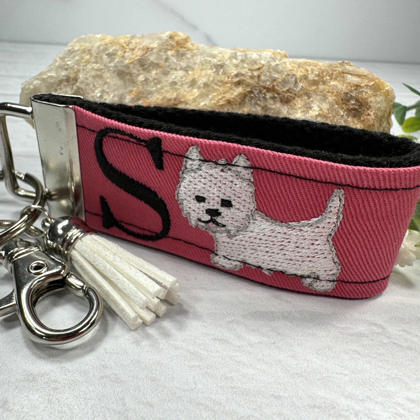Handmade Westie Keychain, Westie Mom, Westie Gifts, Pet Keychain, Westie Mama, Dog Mama, Luggage Tag, Westie Dog, West Highland Terrier