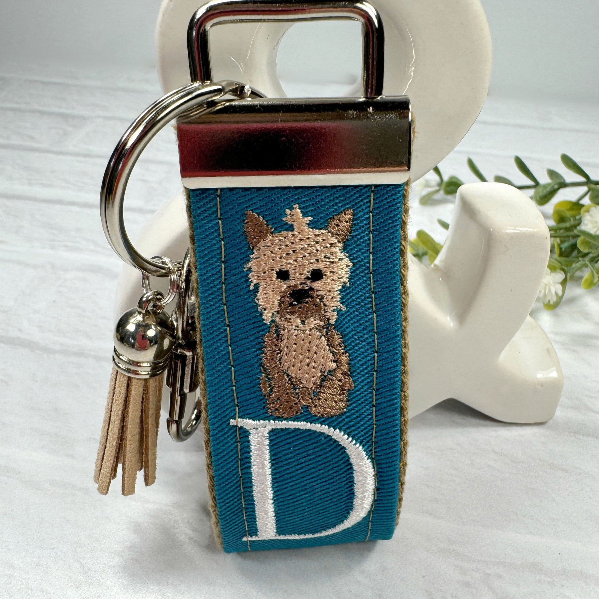 Handmade Yorkie Keychain, Yorkie Mom, Yorkie Gifts, Pet Keychain, Dog Mama, Luggage Tag, Yorkie Dog Owner Gifts, Yorkshire Terrier, Yorkie