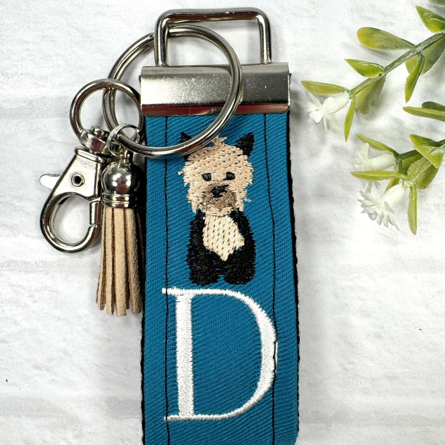 Handmade Yorkie Keychain, Yorkie Mom, Yorkie Gifts, Pet Keychain, Dog Mama, Luggage Tag, Yorkie Dog Owner Gifts, Yorkshire Terrier, Yorkie