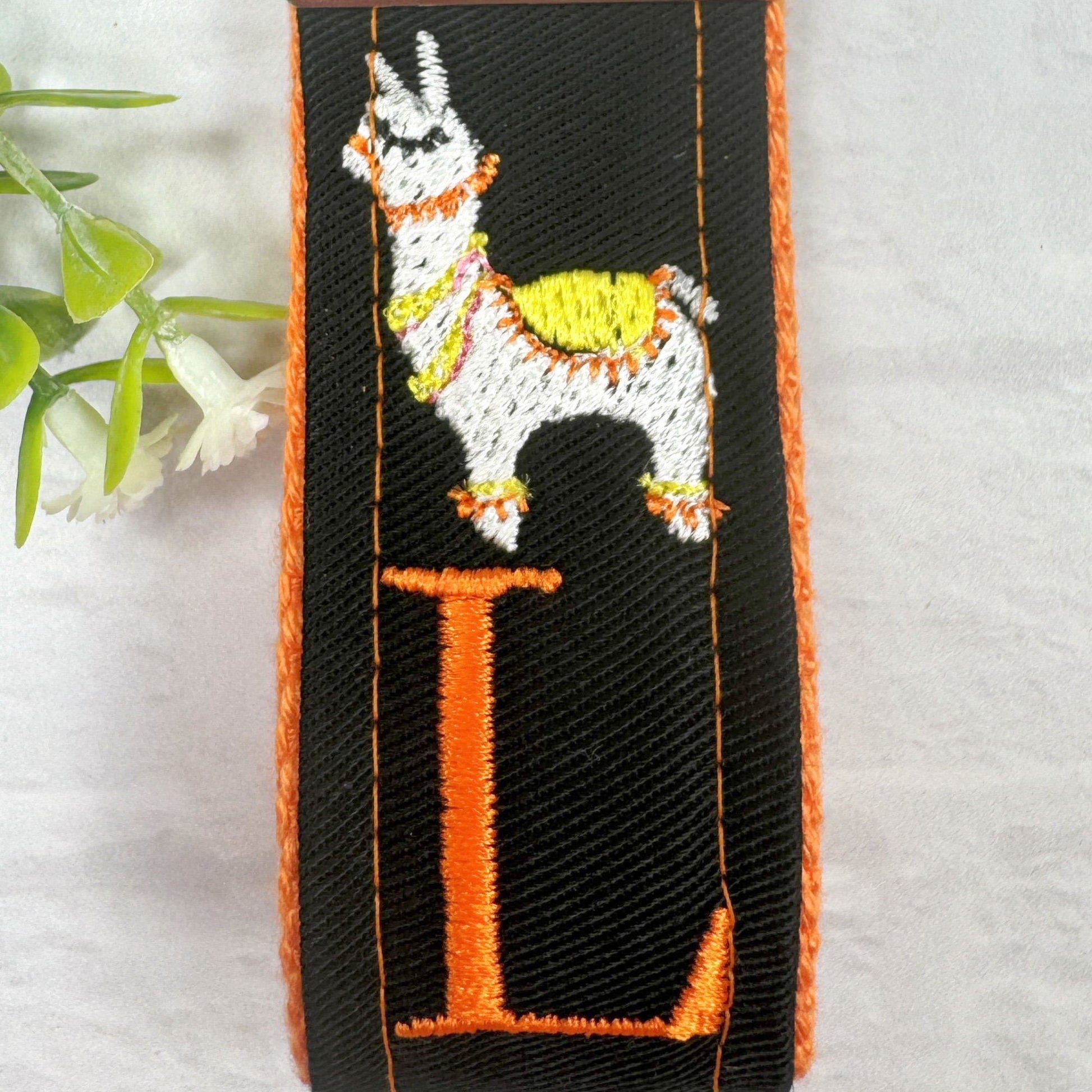 Llama Keychain, Llama Gifts, Llama Gift, Backpack Keychain, Letter Keychain, Embroidered Keychain, Cool Keychain, Luggage Tag, Mama Llama