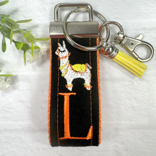 Llama Keychain, Llama Gifts, Llama Gift, Backpack Keychain, Letter Keychain, Embroidered Keychain, Cool Keychain, Luggage Tag, Mama Llama