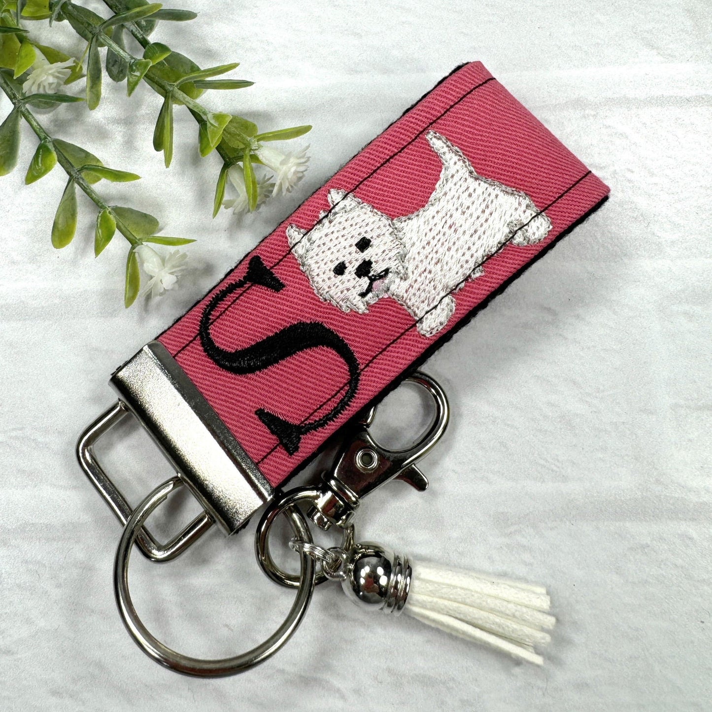 Handmade Westie Keychain, Westie Mom, Westie Gifts, Pet Keychain, Westie Mama, Dog Mama, Luggage Tag, Westie Dog, West Highland Terrier