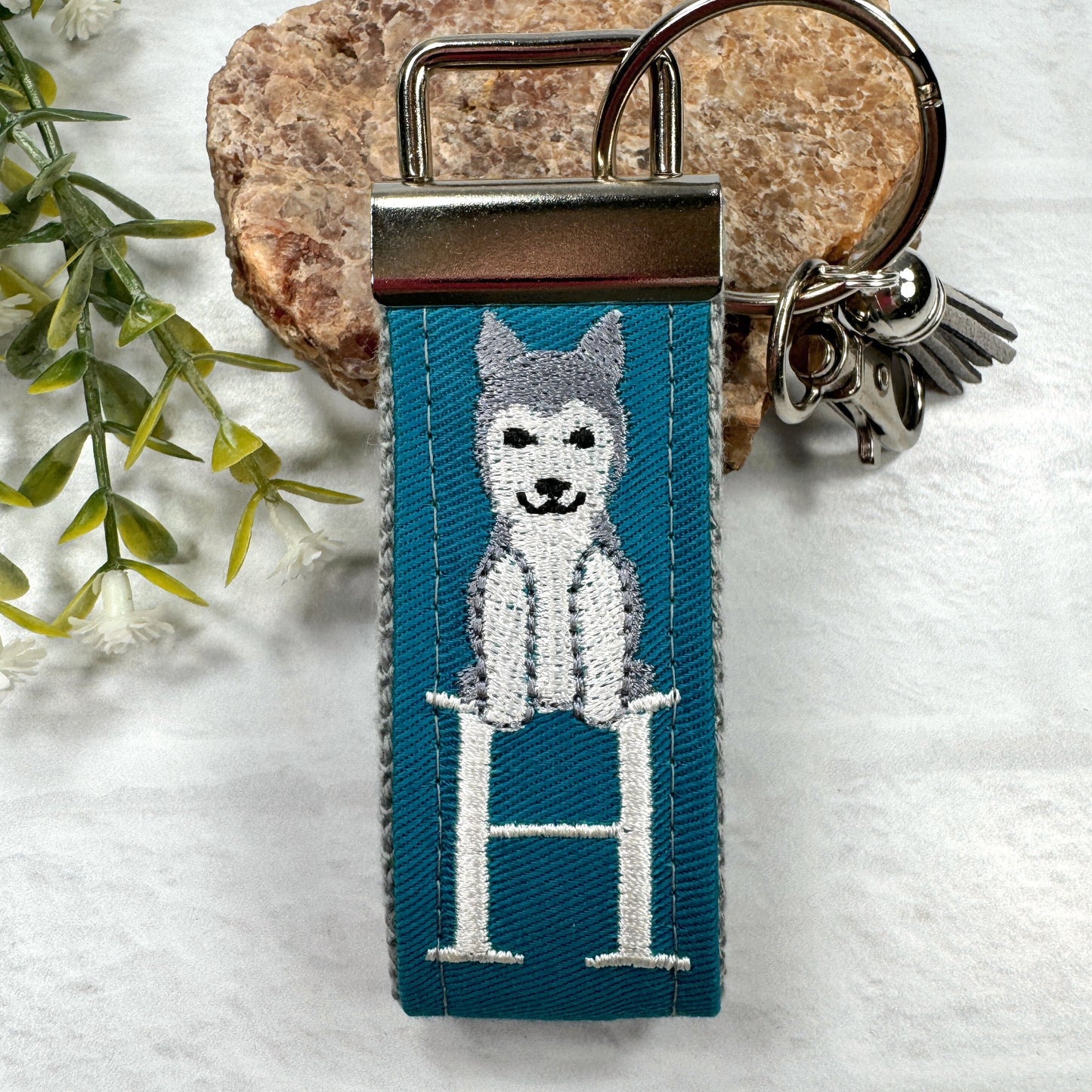 Handmade Husky Keychain, Husky Mom, Husky Dog Gifts, Pet Keychain, Husky Mama, Dog Mama, Luggage Tag, Husky Dog, Dog Mom Gift, Dog Memory