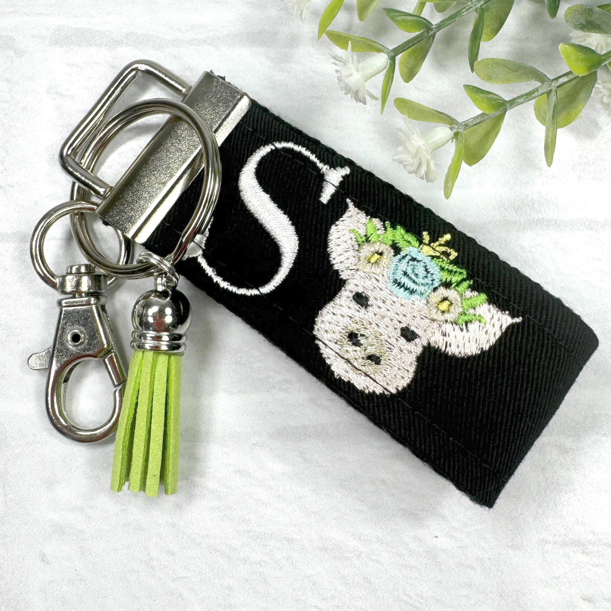 Pig Keychain, Pig Gifts, Pig Gift, Backpack Keychain, Letter Keychain, Embroidered Keychain, Cool Keychain, Luggage Tag, Pet Pig, Cute Pig