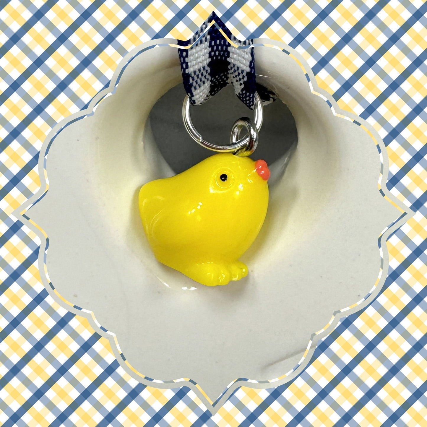 Chick Keychain, Baby Chick, Stress Relief Gift, Preschool Teacher Gift, Baby Chicks, Cheer up Gift, Farm Animals, Kids keychain, Initial