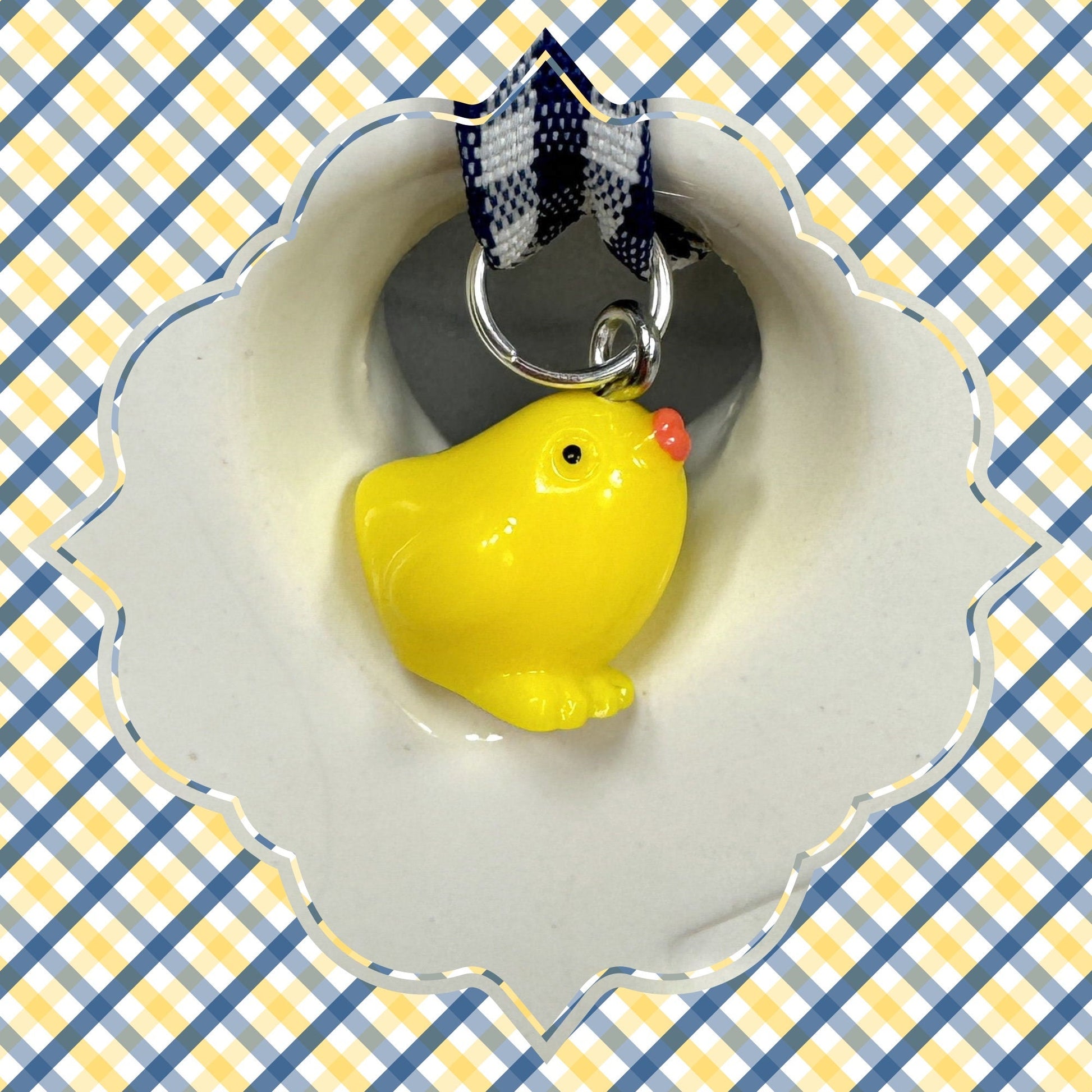 Chick Keychain, Baby Chick, Stress Relief Gift, Preschool Teacher Gift, Baby Chicks, Cheer up Gift, Farm Animals, Kids keychain, Initial