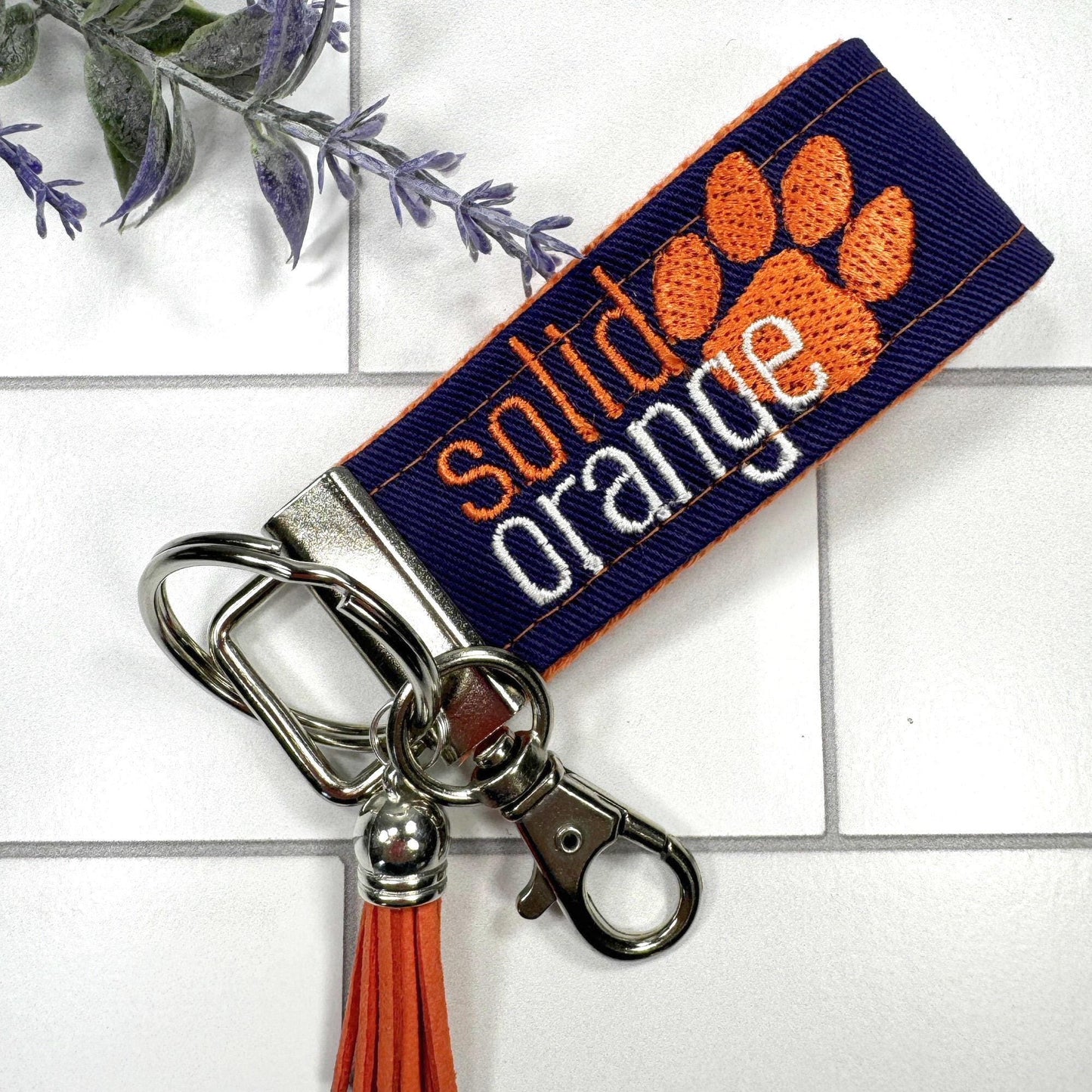Clemson Keychain, Approved Crafter License Holder, Clemson Student, Clemson Tigers, Clemson Gifts, Clemson Graduate, Clemson Solid Orange