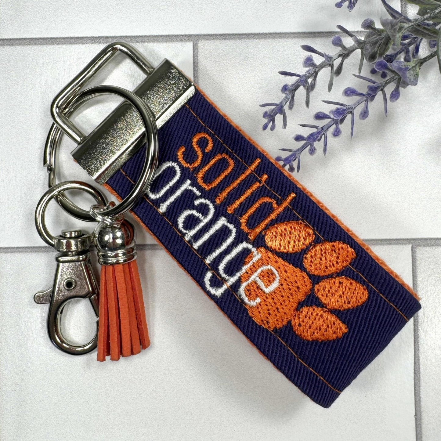 Clemson Keychain, Approved Crafter License Holder, Clemson Student, Clemson Tigers, Clemson Gifts, Clemson Graduate, Clemson Solid Orange
