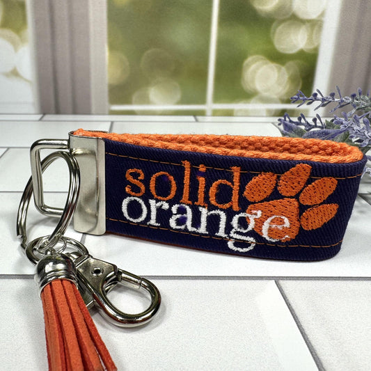 Clemson Keychain, Approved Crafter License Holder, Clemson Student, Clemson Tigers, Clemson Gifts, Clemson Graduate, Clemson Solid Orange
