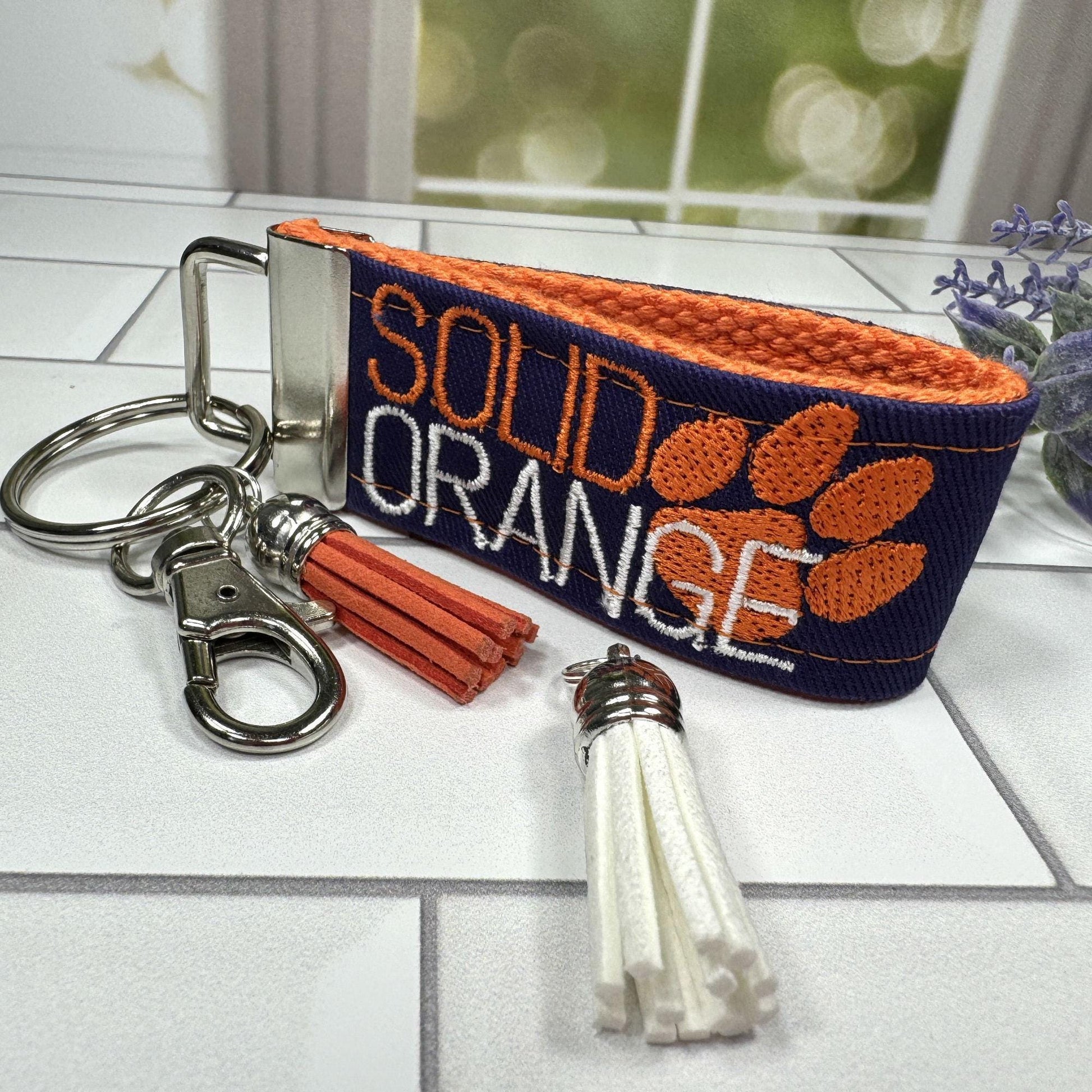 Clemson Keychain, Approved Crafter License Holder, Clemson Student, Clemson Tigers, Clemson Gifts, Clemson Graduate, Clemson Solid Orange