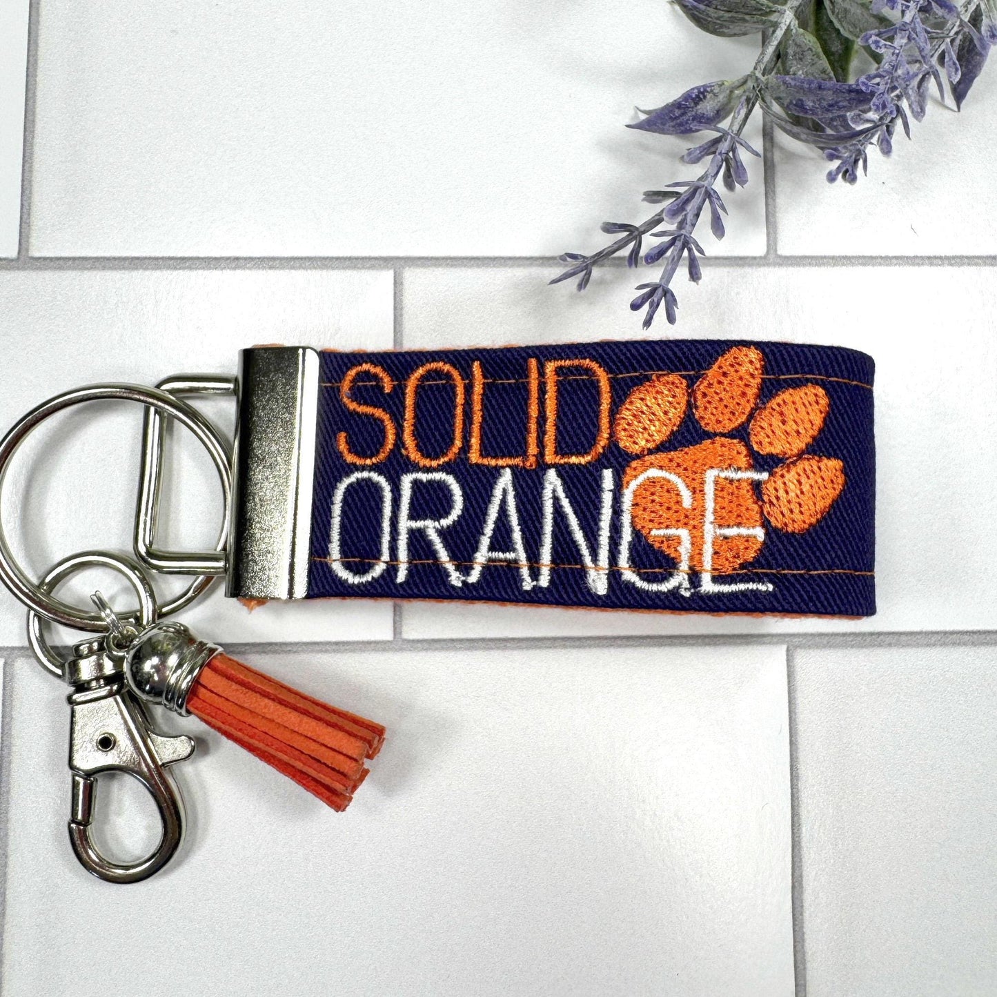 Clemson Keychain, Approved Crafter License Holder, Clemson Student, Clemson Tigers, Clemson Gifts, Clemson Graduate, Clemson Solid Orange