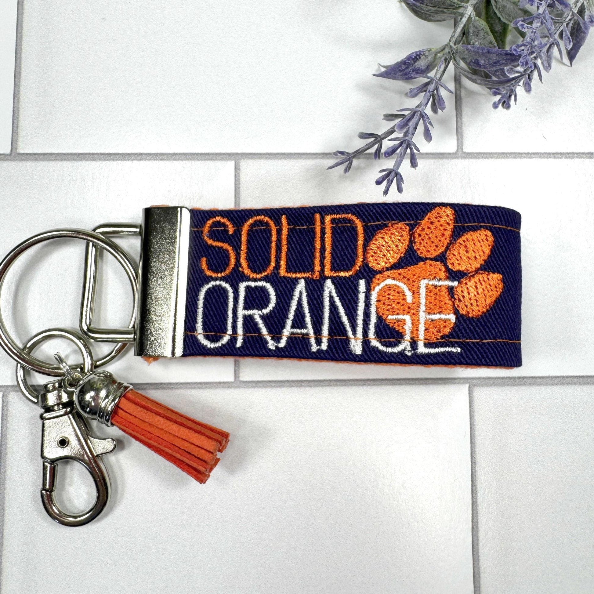 Clemson Keychain, Approved Crafter License Holder, Clemson Student, Clemson Tigers, Clemson Gifts, Clemson Graduate, Clemson Solid Orange