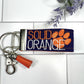 Clemson Keychain, Approved Crafter License Holder, Clemson Student, Clemson Tigers, Clemson Gifts, Clemson Graduate, Clemson Solid Orange