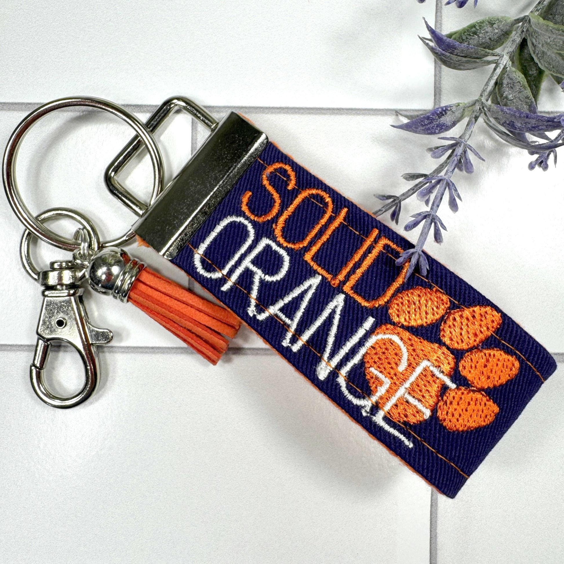 Clemson Keychain, Approved Crafter License Holder, Clemson Student, Clemson Tigers, Clemson Gifts, Clemson Graduate, Clemson Solid Orange