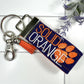 Clemson Keychain, Approved Crafter License Holder, Clemson Student, Clemson Tigers, Clemson Gifts, Clemson Graduate, Clemson Solid Orange