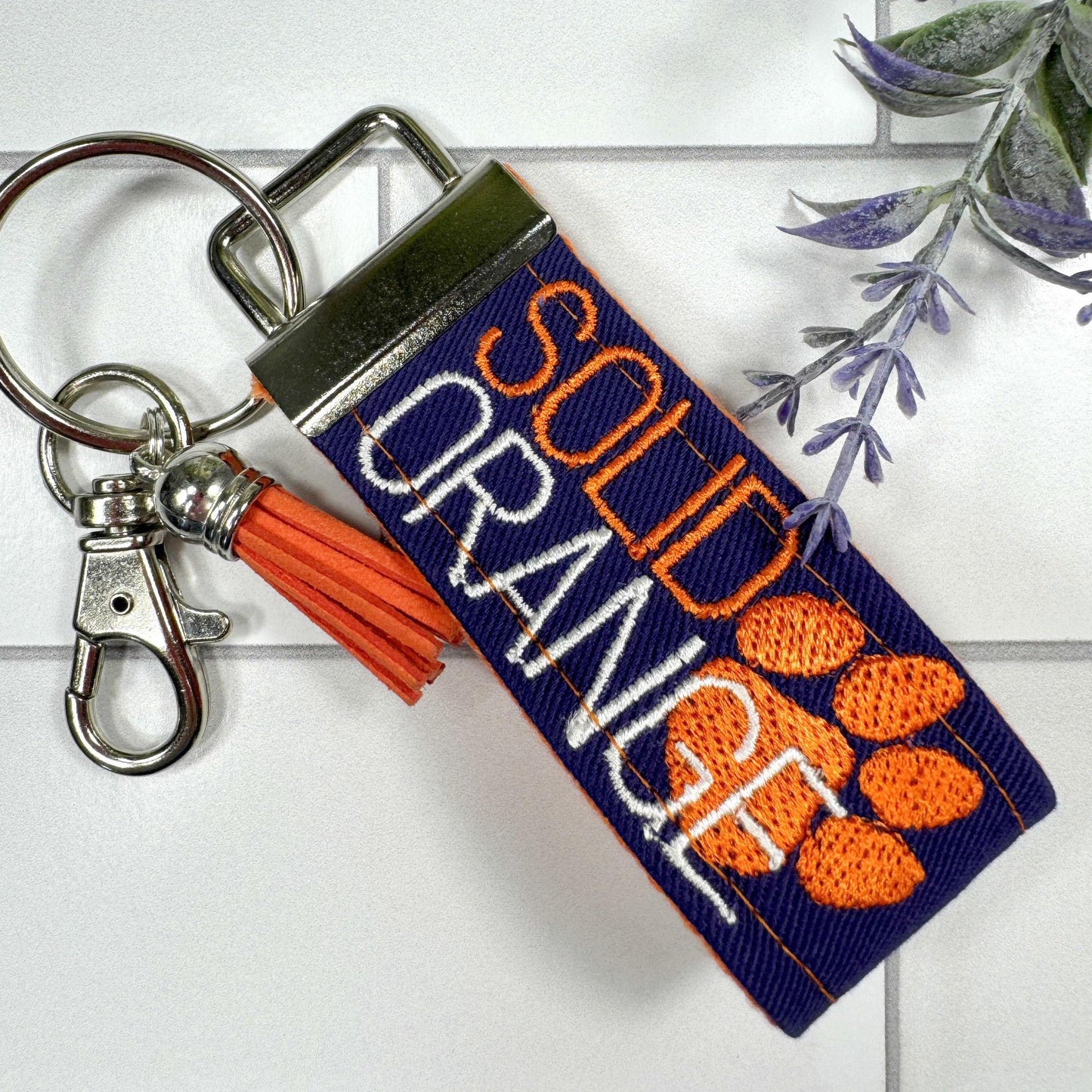 Clemson Keychain, Approved Crafter License Holder, Clemson Student, Clemson Tigers, Clemson Gifts, Clemson Graduate, Clemson Solid Orange