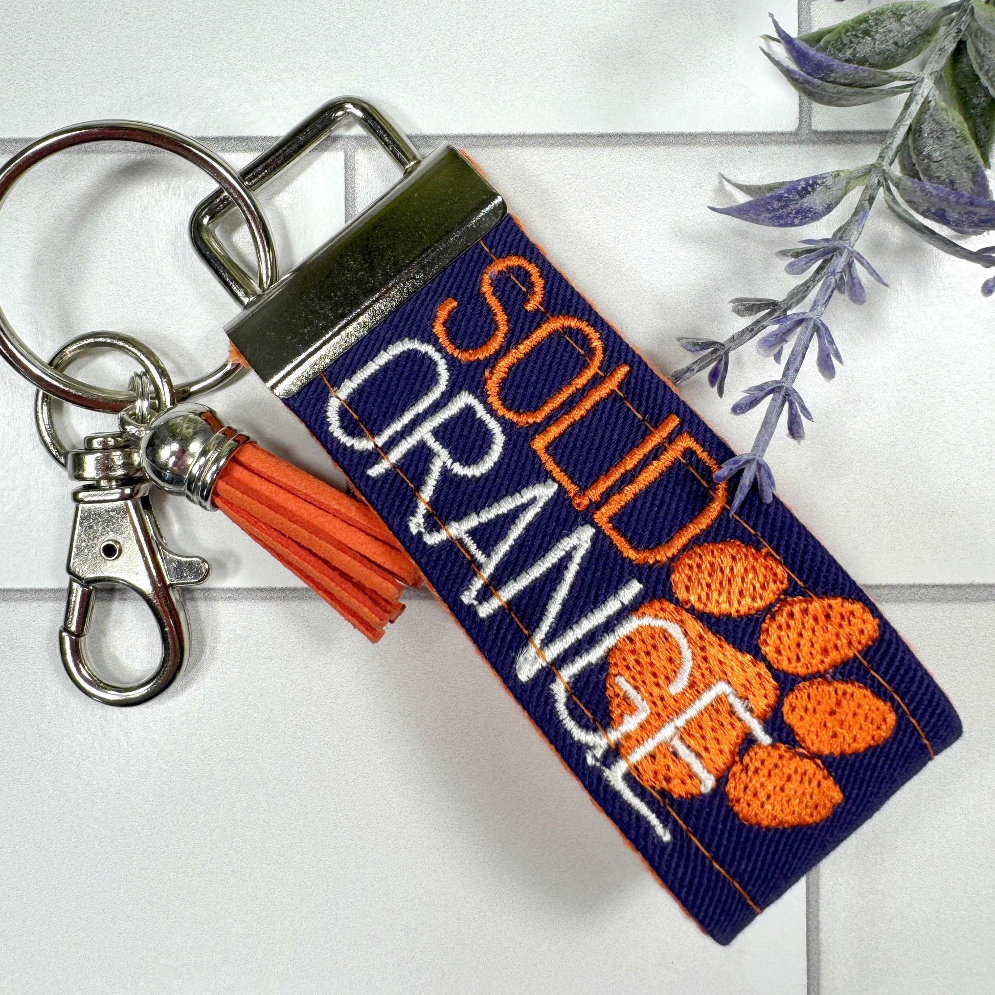 Clemson Keychain, Approved Crafter License Holder, Clemson Student, Clemson Tigers, Clemson Gifts, Clemson Graduate, Clemson Solid Orange