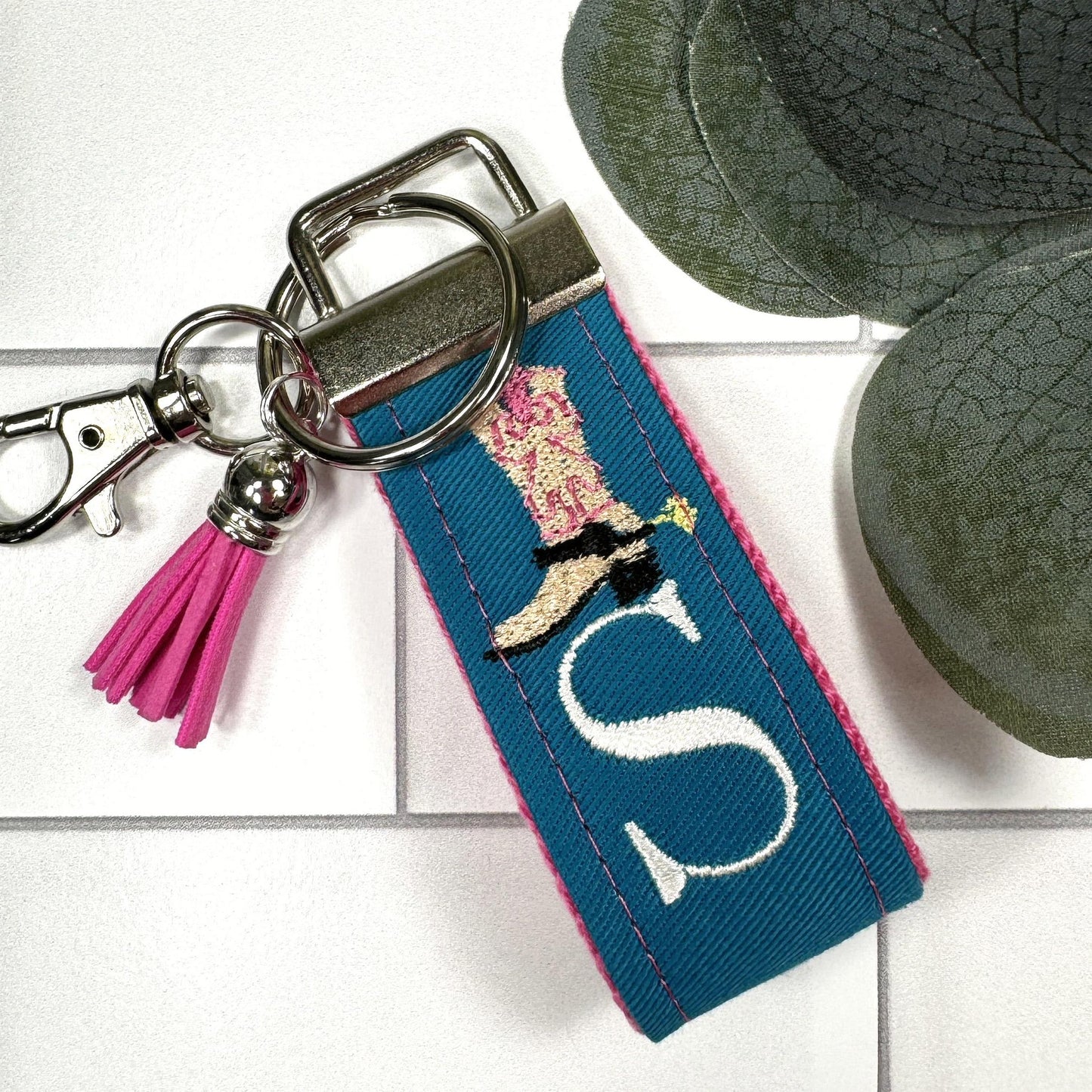 Cowboy Boots Keychain, Western Keychain, Western Gifts, Cowboy Gifts, Personalized Gift, Cowgirl, Personalized Keychain, Luggage Tag