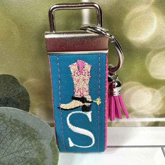 Cowboy Boots Keychain, Western Keychain, Western Gifts, Cowboy Gifts, Personalized Gift, Cowgirl, Personalized Keychain, Luggage Tag