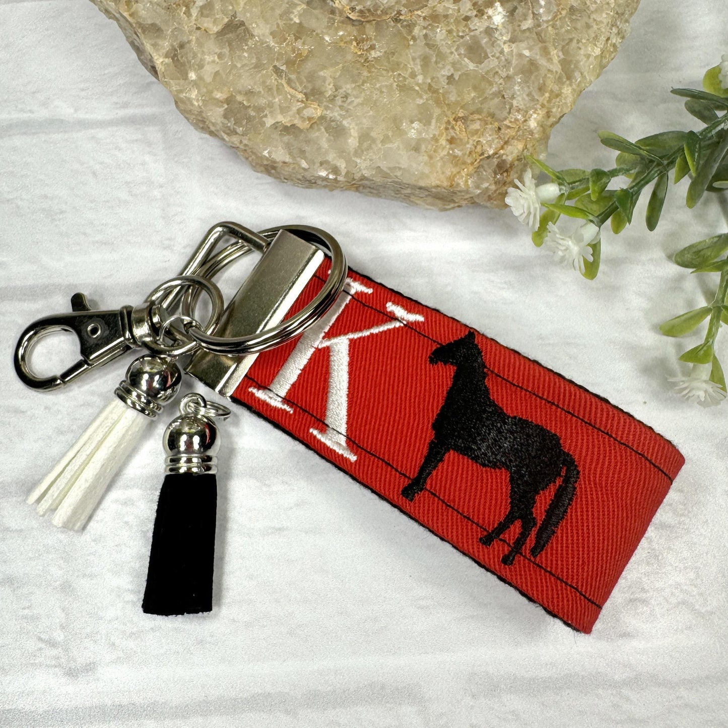 Horse Keychain, Horse Gifts, Future Equestrian, Black Horse, Equestrian Gifts, Horse Owner, Personalized Horse Gifts, Initial keychain