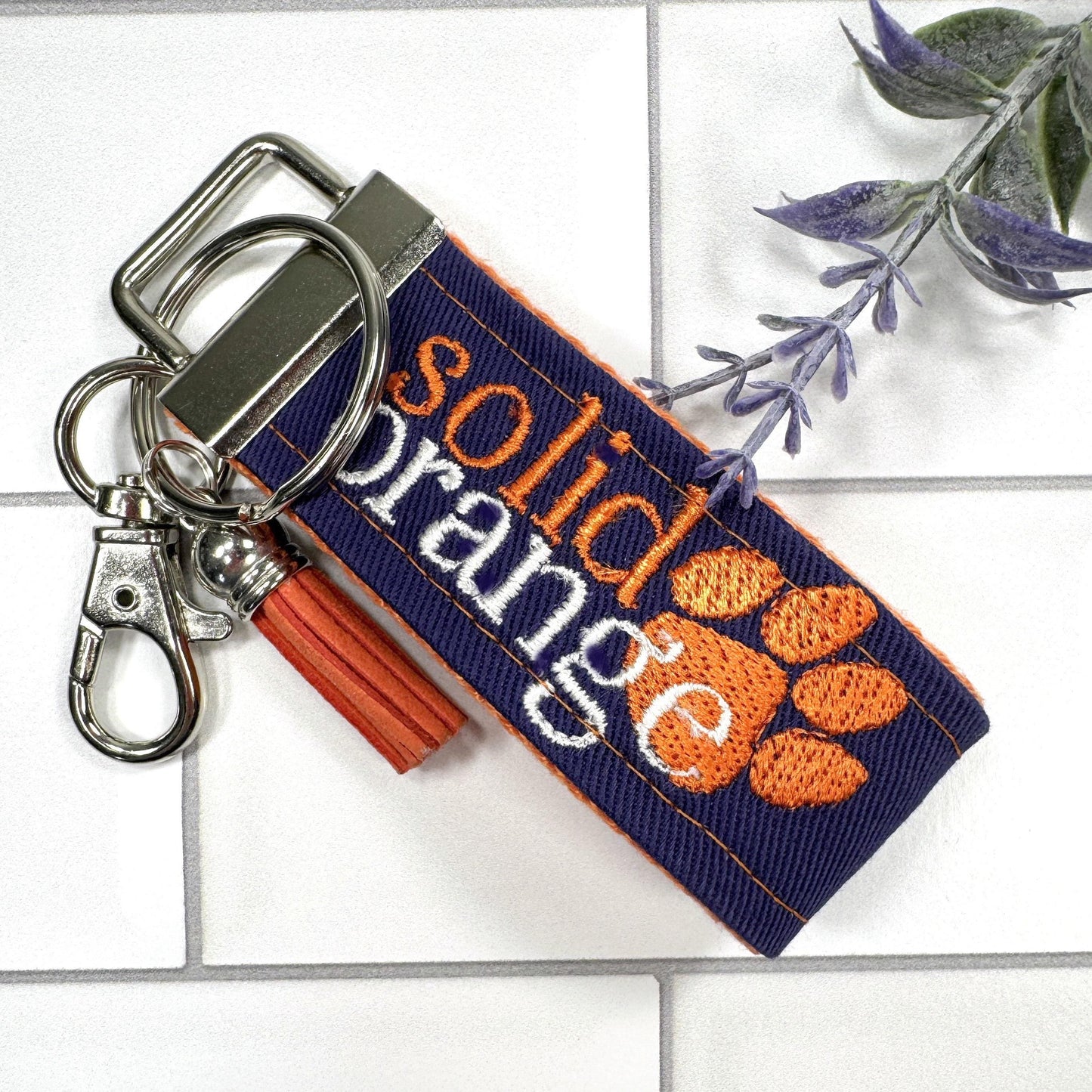 Clemson Keychain, Approved Crafter License Holder, Clemson Student, Clemson Tigers, Clemson Gifts, Clemson Graduate, Clemson Solid Orange